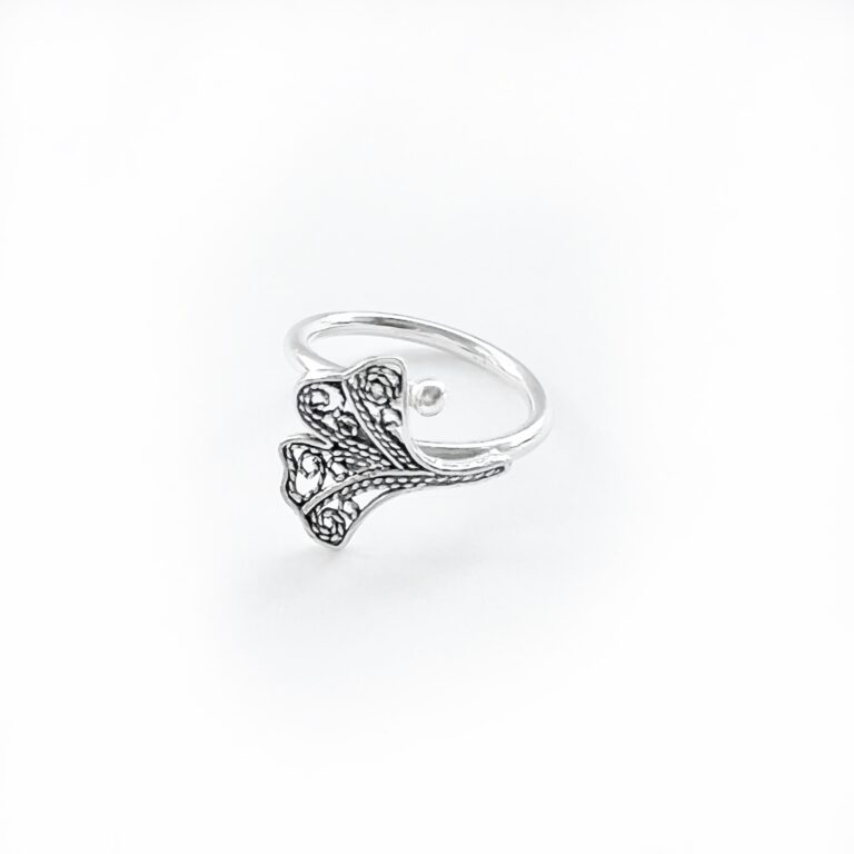 Anillo Ginkgo Pequeño (Ajustable)