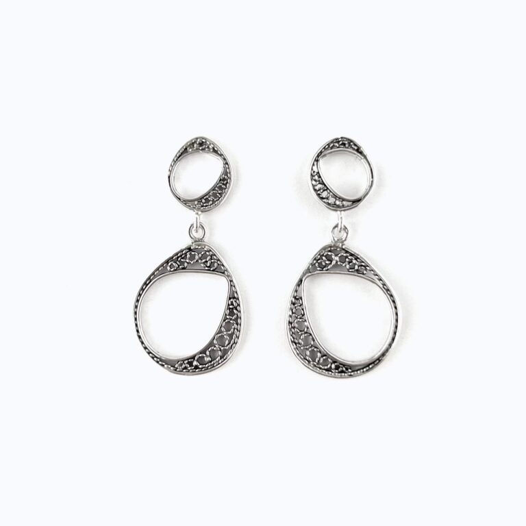 Pendientes de presión Laguna doble (pequeños)