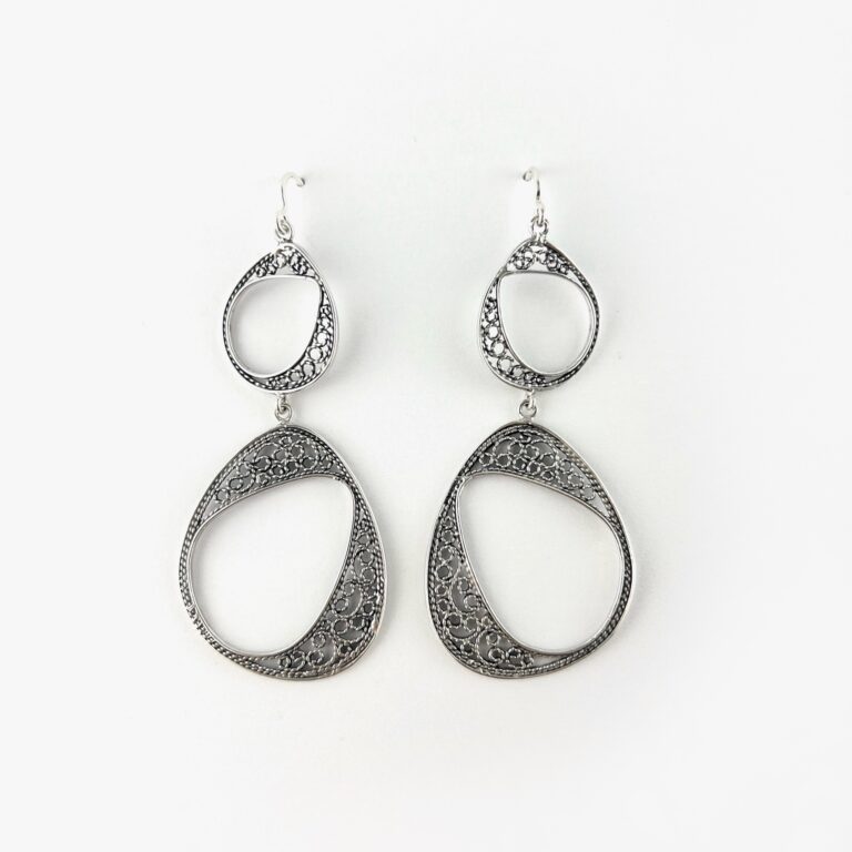 Pendientes romanos Laguna doble (grandes)